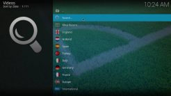 Our Match Kodi Addon Main Menu