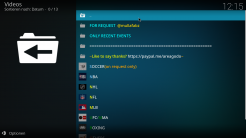 Replay Me Kodi Addon Main Menu