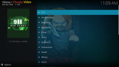 Chucky Video Kodi Addon Documentary Section