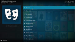 Covenant Kodi Addon TV Shows Section