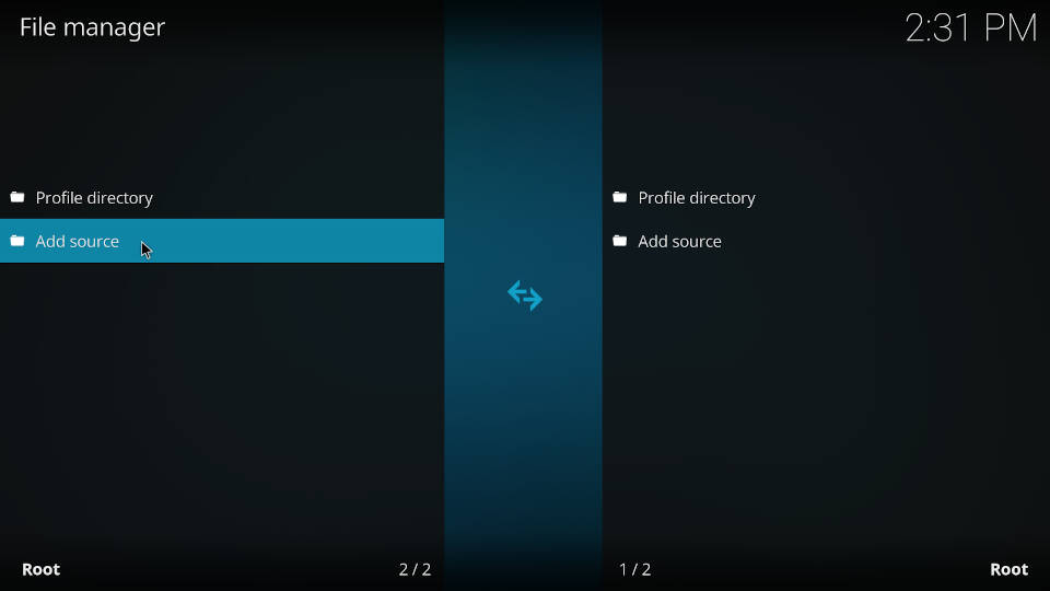 How to add a source in Kodi file manager - Step 3