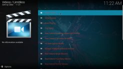 Limitless Kodi Addon Movies Section