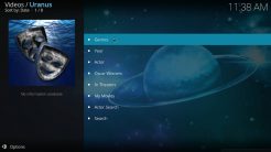 Uranus Kodi Addon Movies Section