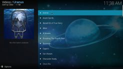 Uranus Kodi Addon Playlists Section