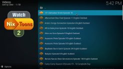 WatchNixtoons2 Kodi Addon All Latest Releases Section