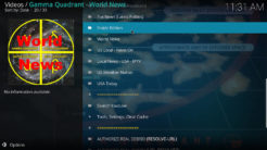 Gamma Quadrant Kodi Addon Main Menu II