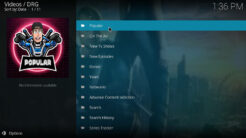 DRG Kodi Addon TV World Section