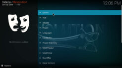 Revolution Kodi Addon Movies Section