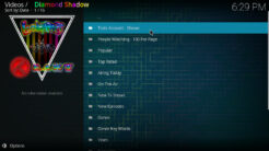 Diamond Shadow Kodi Addon TV Shows Section