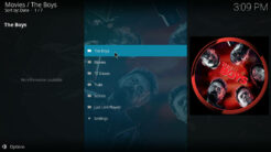 The Boys Kodi Addon Main Menu