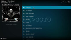 GOTO Kodi Addon TV Scrapers Section