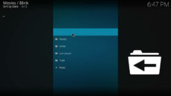 Blink Kodi Addon Main Menu