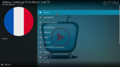 Catch-up TV & More Kodi Addon Live TV Section