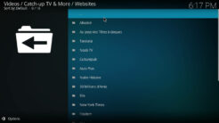 Catch-up TV & More Kodi Addon Websites Section