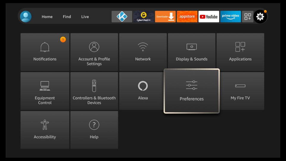 Fire TV Notification Settings 1