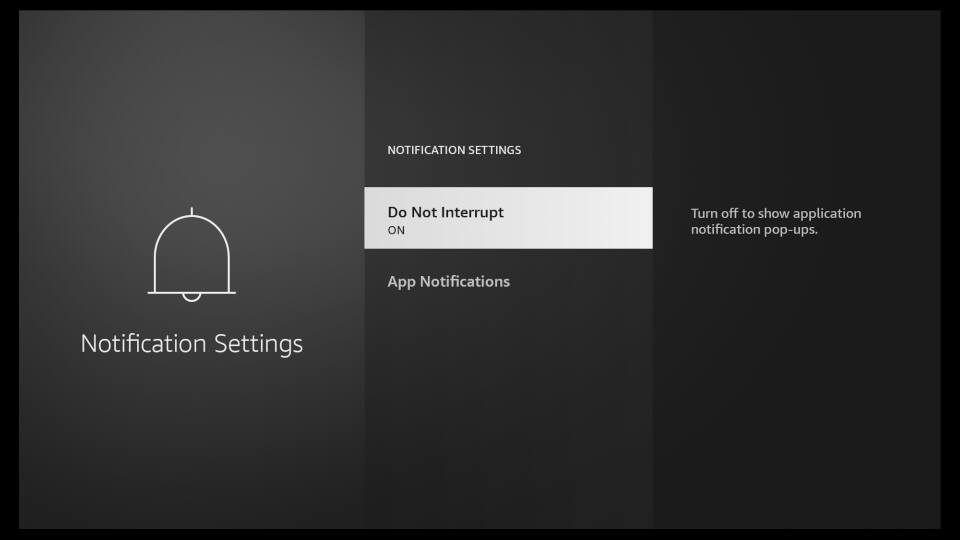 Fire TV Notification Settings 3