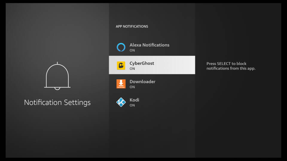 Fire TV Notification Settings 4