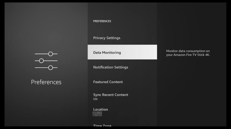 Fire TV Settings - Privacy Settings and Disable Data Monitoring 4