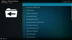 KShowOnline Kodi Addon Latest Shows Section