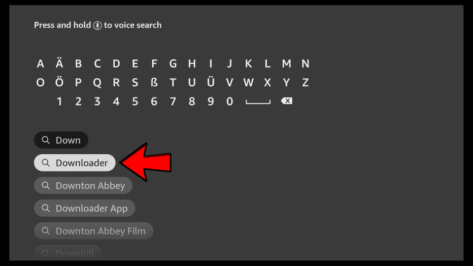 How to install Downloader App on Fire TV - Step 2