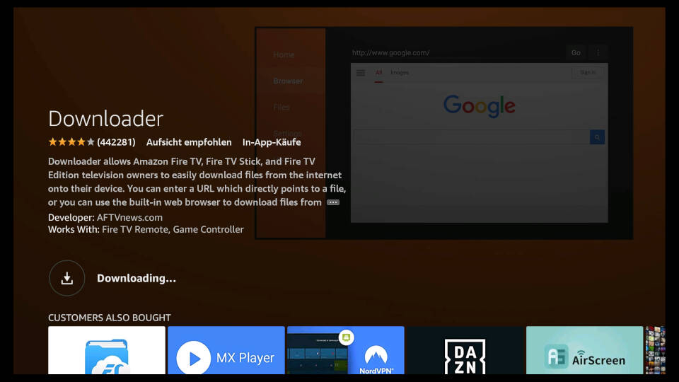 How to install Downloader App on Fire TV - Step 5