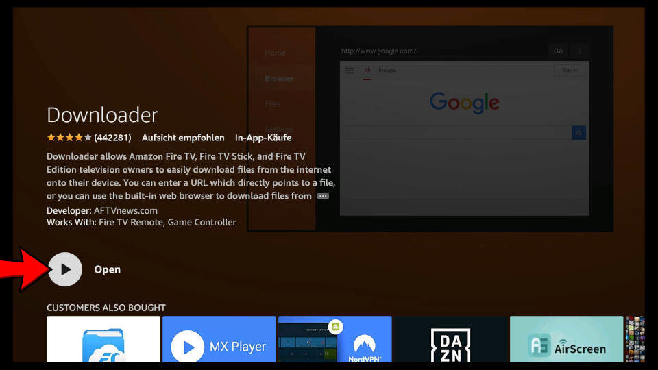 How to install Downloader App on Fire TV - Step 6