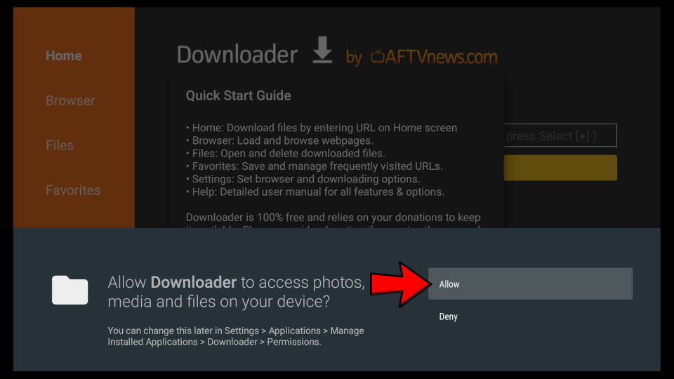 How to install Downloader App on Fire TV - Step 7