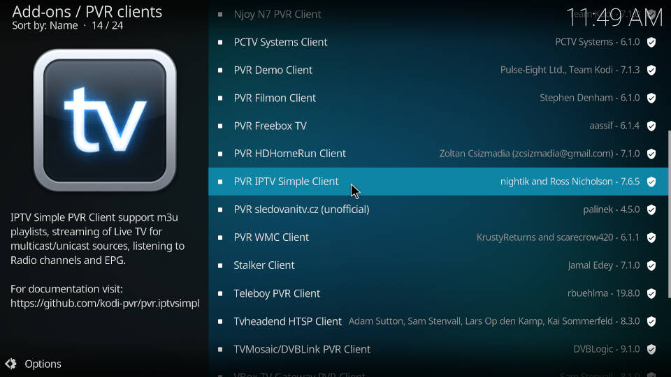 How to Install PVR IPTV Simple Client Kodi Addon - Step 6