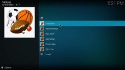 Dracarys Kodi Addon Live Sports Section