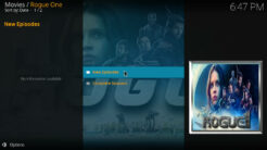 Rogue One Kodi Addon TV Shows Section