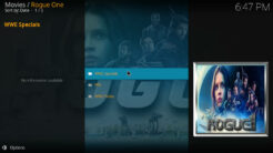 Rogue One Kodi Addon WWE Section