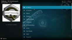 Q Continuum Kodi Addon Movies Section