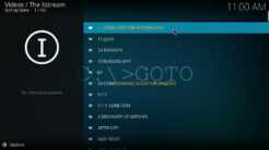 The Xstream Kodi Addon TV Shows Section