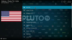 Pluto TV Kodi Addon USA Section