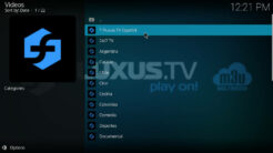 Fluxus IPTV Kodi Addon Espanol Section