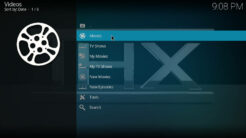 THX 1138 Kodi Addon Main Menu