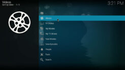 Nine Lives Kodi Addon Main Menu