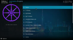 Loonatics Empire Kodi Addon Main Menu