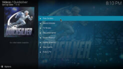 Quicksilver Kodi Addon 1 Click Section